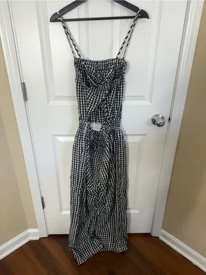 Free People Retro Heatwave Gingham One Piece S thumbnail 4