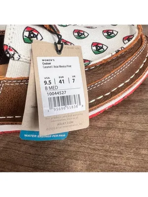 ARIAT NEW Women's Cruisers Ariat Mexico Print Shoe Size 9.5 #B1835 thumbnail 7
