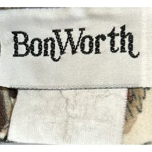 Bon Worth Women's Brown Cream Full Zip Soft‎ Jacket Size M thumbnail 5