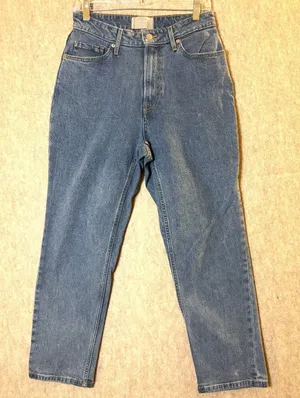 Everlane The Curvy Cheeky Jean Women’s 28 High Rise Crop Straight Leg thumbnail 1