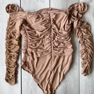Princess Polly Bodysuit Delaney Neutral Beige NWT Size 12 thumbnail 8