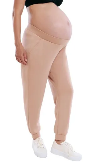 NWT Motherhood Maternity Scuba Joggers Underbelly Pocket Sweatpants‎ XS thumbnail 1