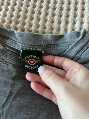 American Outpost gray & green t-shirt #outpost thumbnail 2