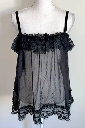 Victoria’s Secret Goth Babydoll Cami Top thumbnail 1