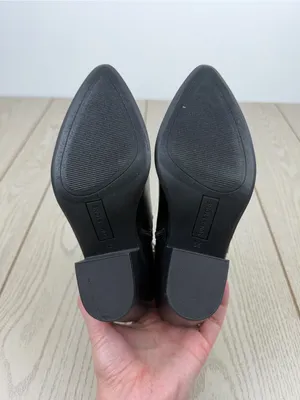 Sun + Stone Women's Indianaa Studded Western Block Heel Booties 5.5 Black Smooth thumbnail 8