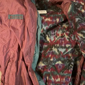 Vintage Columbia Sportswear Purple Fleece Lined Bomber Jacket Womens XL thumbnail 8