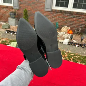 Size 8 Peyton Double Buckle black Slingback Flats by wild fable‎ alt thumbnail 7
