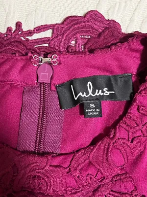 Lulus Halter Dress Burgundy Mini thumbnail 3