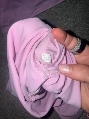 Lululemon Pink Set bend this V and racer bra and 6” align shorts thumbnail 8