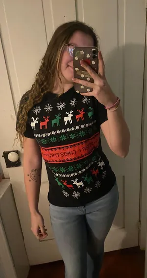 merry Christmas sweater Tshirt thumbnail 3