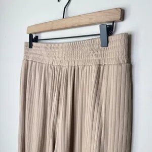 Jackson Rowe Ribbed Wide Leg Pants‎ Women's Medium High Waist Smocked Waistband thumbnail 3