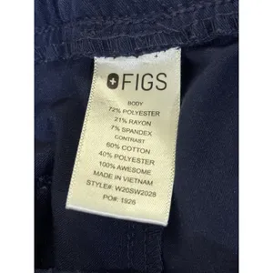 FIGS Zamora Jogger Scrub Pants Womens Medium Navy Blue Technical Cargo W20SW2028 thumbnail 5