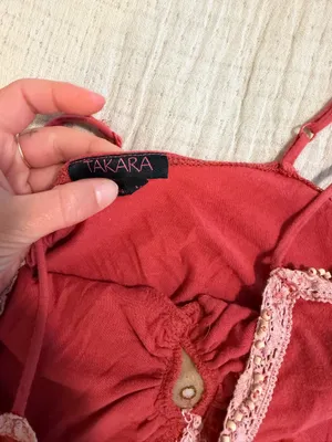 Vintage pink flower tank thumbnail 3