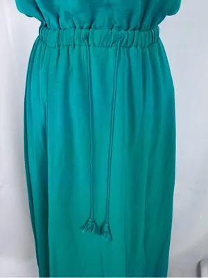 JACK by BB Dakota Emerald Green Maxi Dress M Strappy Slit front thumbnail 7