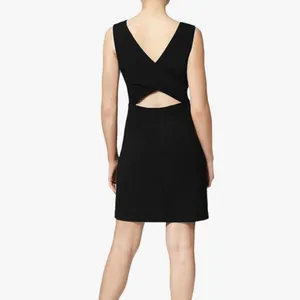 Betsey Johnson scuba Sheath Crepe‎ Dress Cross Back Sz 8 thumbnail 2