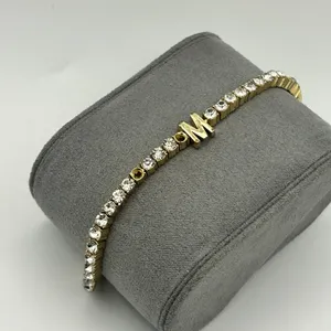 Baublebar Gold-Tone Tennis Bracelet with “M” Accent thumbnail 3