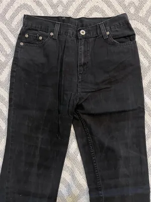 Faded Glory Black Bootcut Jeans 26 Short thumbnail 2