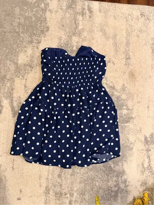 Trixxi Polka Dot Navy Halter Short Dress thumbnail 4