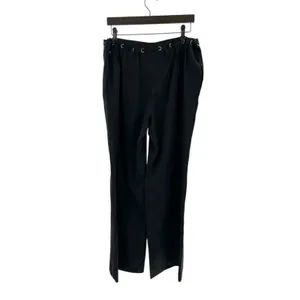 Reformation grommet drawstring waist black pants‎ Sz S thumbnail 2