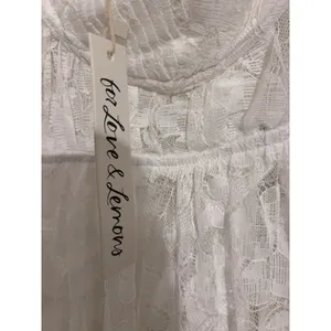 For Love & Lemons $260 Lorena Dress White Maxi Floral Bridal Lace Fairy Ethereal thumbnail 6