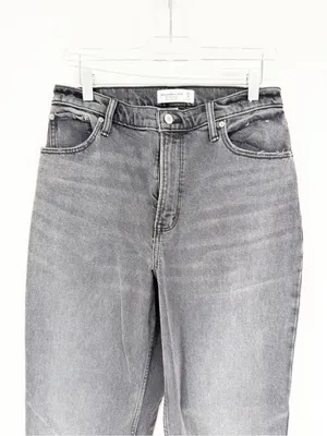 Abercrombie & Fitch‎ The 90s Straight Leg Curve Love Jeans Women's 29 Gray Black thumbnail 5