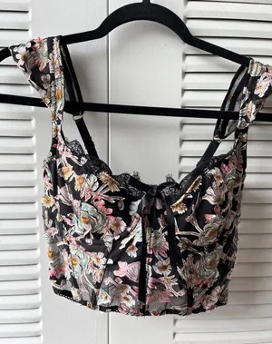 Victoria's Secret Floral Corset thumbnail 1