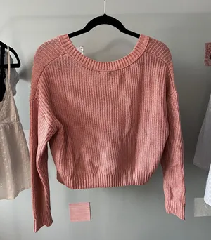Wild Fable Pink cropped sweater thumbnail 2
