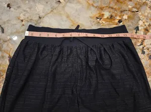 Lululemon Wide Leg Pants Black Double Layer Black thumbnail 5