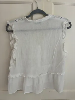 Zara Blouse White Top thumbnail 3