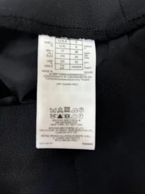 Brooks Brothers x Loro Piana Black wool Pencil Skirt size 0 thumbnail 4