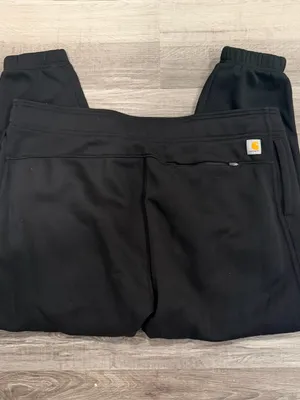 Carhartt Women’s Black Relaxed Fit Fleece Jogger Sweatpants Size 1X thumbnail 7