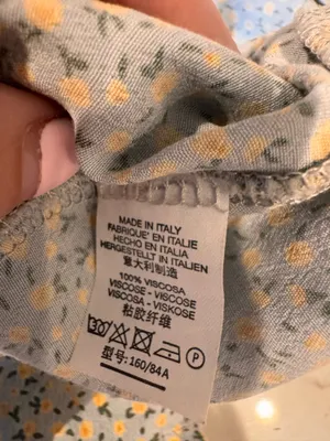 RARE Brandy Melville Blue Yellow Ditsy Floral Dress Slip Dress Tie Back S M thumbnail 7