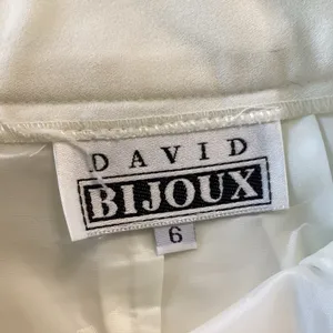 David Bijoux Pencil Skirt White Size 6 thumbnail 2