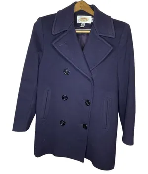 Talbot's Navy‎ Wool Coat thumbnail 1