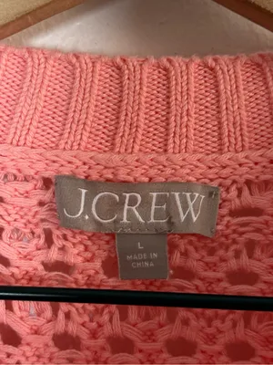 J.CREW Pointelle Open Knit Crew Neck Sweater thumbnail 4