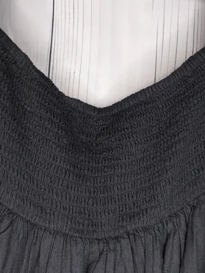 Urban Outfitters UO Caterina Linen Blend Off-The-Shoulder Babydoll Mini Dress thumbnail 11