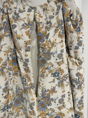 Abercrombie & Fitch Floral Tie Front Midi Dress Women's XL NWT Cottagecore thumbnail 10