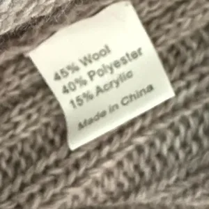 Wool Knit Ruffle Cardigan Gray Size M thumbnail 7