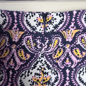 J.Crew Pencil Skirt Boho Paisley Damask Cotton Lined Pink Women Size 0 Cotton thumbnail 3