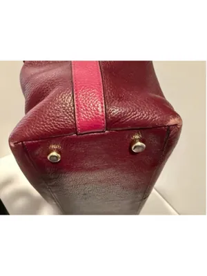 Coach Tyler Burgundy & Aubergine Leather Tote F57210 thumbnail 11