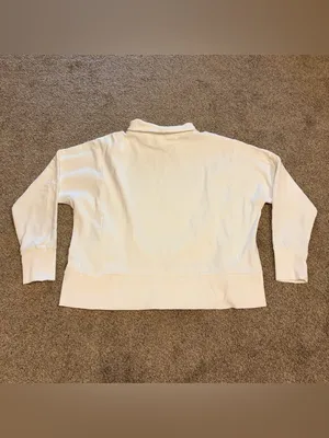 Haven Well Within Women's Cream Mock Neck Pullover Sweatshirt Size Large thumbnail 9