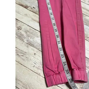 Risen Jogger Jeans Denim Size 7 28 Hot Pink Stretch Vibrant Pants thumbnail 9