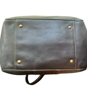 Dooney and Bourke Florentine East Westc Skylar brown black leather suede tote. thumbnail 6