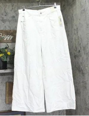 Universal Thread Womens Highest-Rise Palazzo Wide Leg Jeans 94444875 White 14 thumbnail 1
