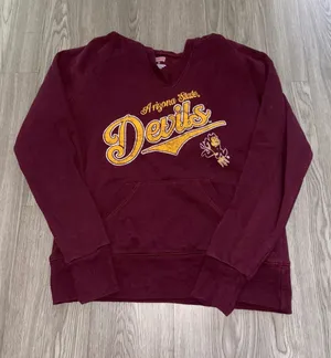 Arizona State University Burgundy Red Graphic Hoodie thumbnail 1