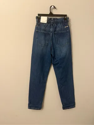 KanCan Olivia Ultra High Rise Paperbag Boyfriend Jeans NWT Small thumbnail 5