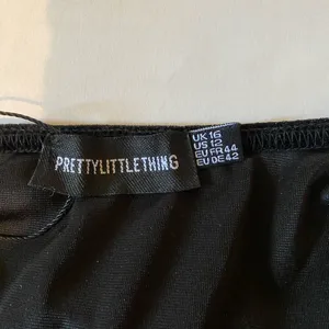 Pretty Little Thing Black BodySuit Size 12 thumbnail 7