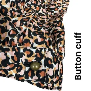 LOFT Animal Print Long Sleeve Shift Dress Womens Sz XS/S Mini thumbnail 5
