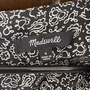 EUC Madewell Cap Sleeve V Neck Midi Dress Floral Cupro Blend Size 4 Retail $128 thumbnail 6
