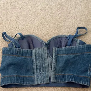 Denim and Silver Embellished Women's Top thumbnail 2